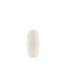 Load image into Gallery viewer, Borne Carved Ceramic Vase Medium (White)
