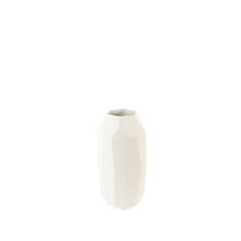 Load image into Gallery viewer, Borne Carved Ceramic Vase Medium (White)
