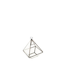 Load image into Gallery viewer, Geometric Hanging Glass Planter (Black)
