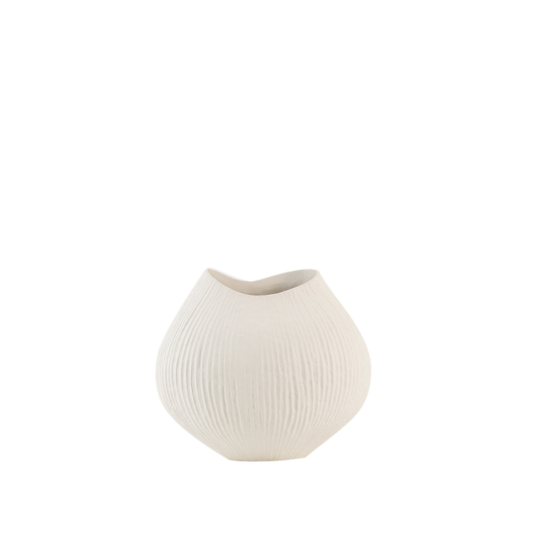Griffin Ceramic Vase (White)