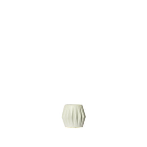 Textured Ceramic Vase Small (White)